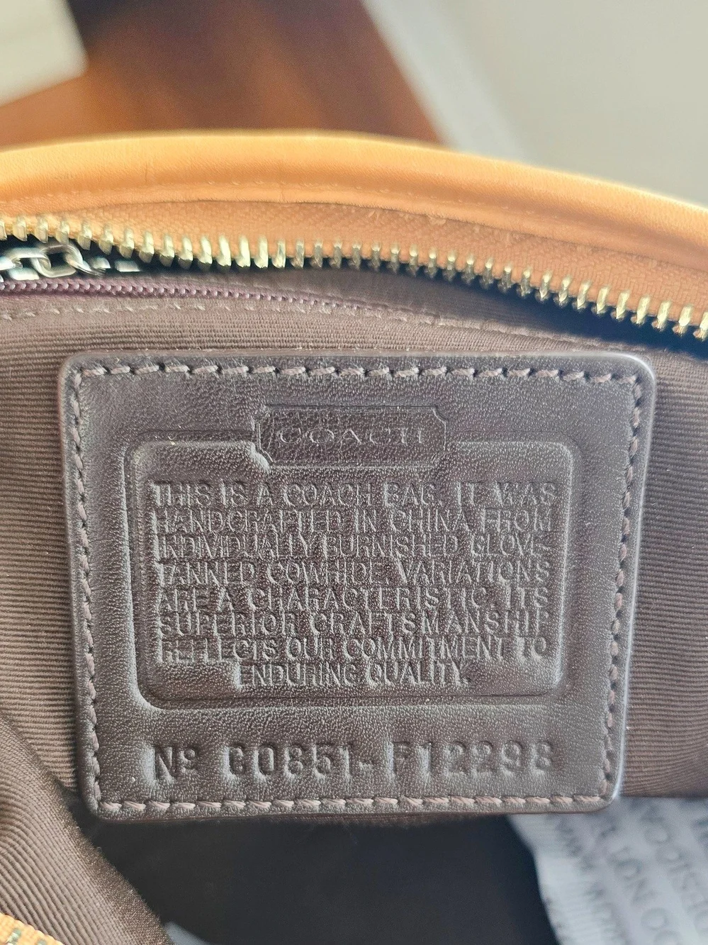 Coach Y2K Tan Leather Hobo-Soho Shoulder Bag